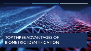 Top Three Advantages of Biometric Identification