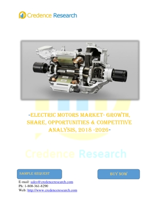 The Global Electric Motors Market to Reach US $135 Bn by 2022