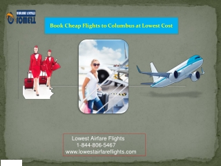 Book Cheap Flights to Columbus at Lowest Cost