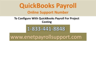 QuickBooks Payroll Online Support Number | 1-833-441-8848