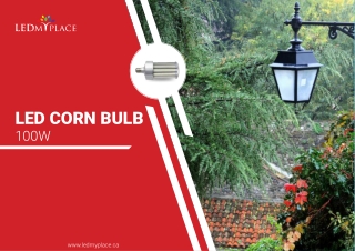 Important Benefits and Features of LED Corn Bulb 100W- LEDMyplace!