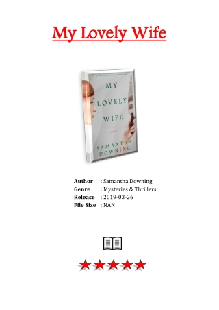 [Free Download] PDF eBook and Read Online My Lovely Wife By Samantha Downing
