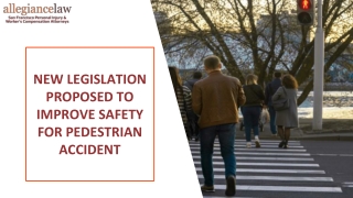 New Legislation Proposed To Improve Safety For Pedestrian Accident