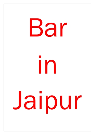 Bar in Jaipur