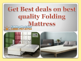 Get Best deals on best quality Folding Mattress