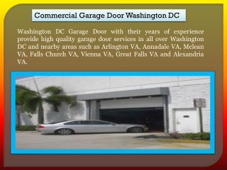 Commercial Garage Door Washington DC