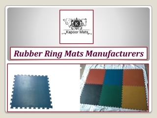 Rubber Ring Mats Manufacturers