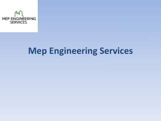 Mep engineering services