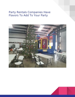 Party Rentals Sacramento