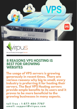 8 Reasons VPS Hosting is best for Growing Websites