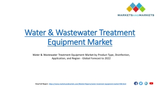 Water & Wastewater Treatment Equipment Market by Product Type