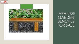Japanese garden benches for sale