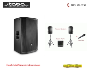 Sound System & Equipment Rental Maryland