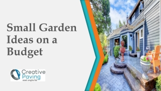 Small Garden Ideas on a Budget