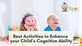 Spec Kid Club | Guide for Choosing Baby Cognitive Activities