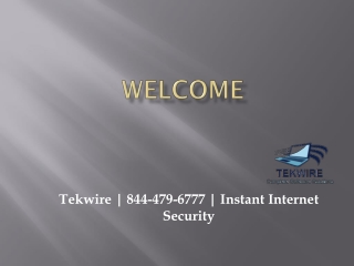 Tekwire | 844-479-6777 | Instant Internet security