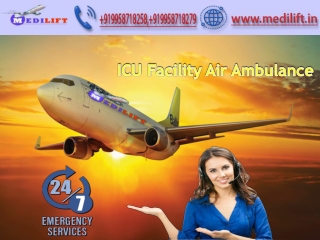 Hire Emergency Air Ambulance Service in Pondicherry with ICU