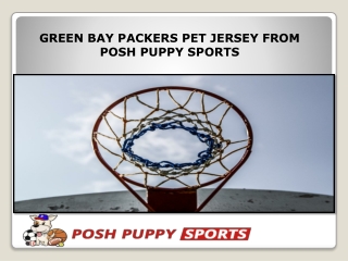 GREEN BAY PACKERS PET JERSEY FROM POSH PUPPY SPORTS