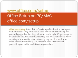 Office.com/setup Office Antivirus Setup