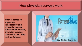 Physician Surveys