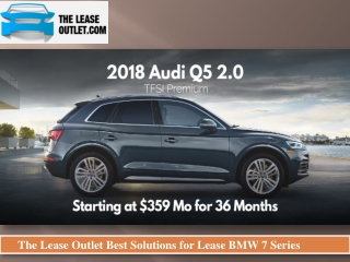 The Lease Outlet Best Solutios for Lease BMW 7 Series