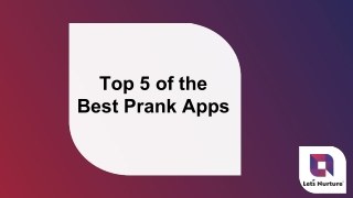 Top 5 of the Best Prank Apps