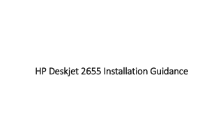 HP Deskjet 2655 Setup & Driver Installation Guidance