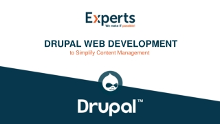 Drupal Web Development to Simplify Content Management
