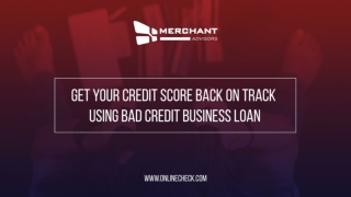 Improve your Credit Score with Bad Credit Business Loans