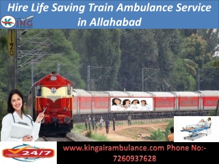 Hire Life Saving Train Ambulance Service in Allahabad