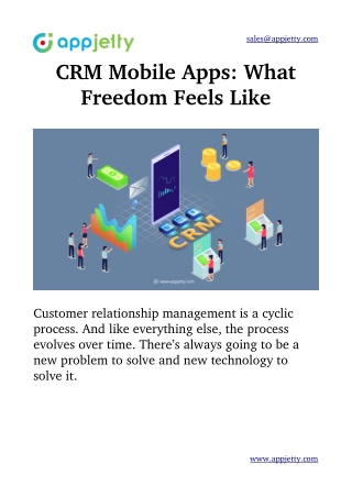 CRM Mobile Apps: What Freedom Feels Like
