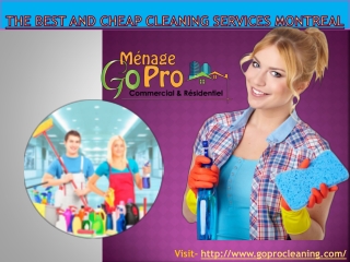 The Best and Cheap Cleaning Services in Montreal