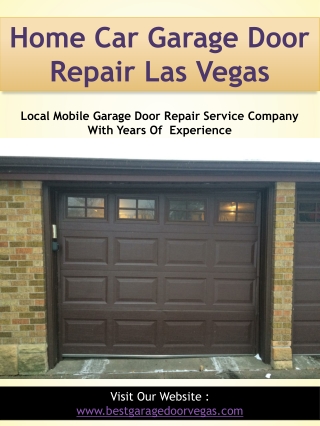 Home Car Garage Door Repair Las Vegas