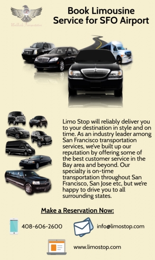 Book Limousine Service for SFO Airport - Limo Stop
