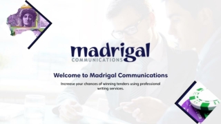 Tender Proposal Format - Madrigal Communications