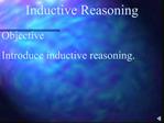 Inductive Reasoning