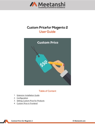 Magento 2 Custom Price