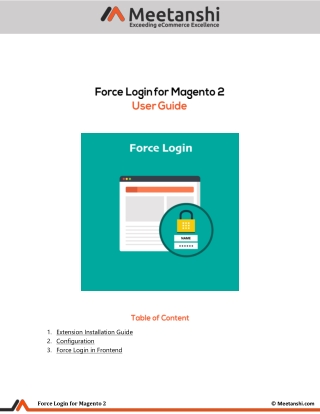 Magento 2 Force Login