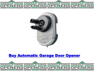 Buy Automatic Garage Door Opener