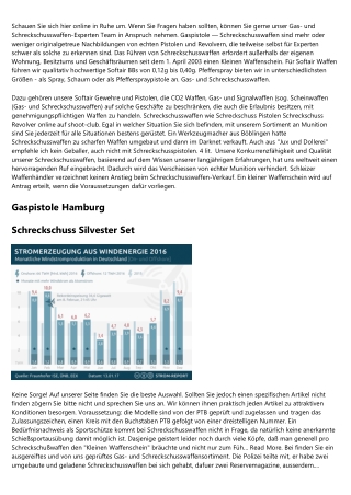 Fakten die sonst kaum einer kennt Schreckschuss Gebraucht Verkaufen