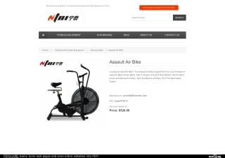 Assault Air Bike for Sale Ntaifitness Gym Equipment