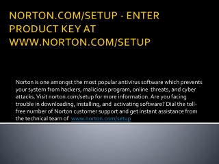 NORTON.COM/SETUP - NORTON ANTIVIRUS SUPPORT SETUP