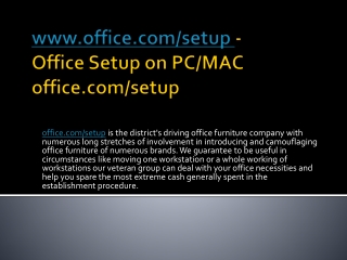 Office.com/setup Office Antivirus Setup Support