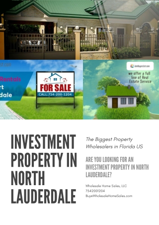 Investment property in North Lauderdale
