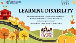 Learning disability