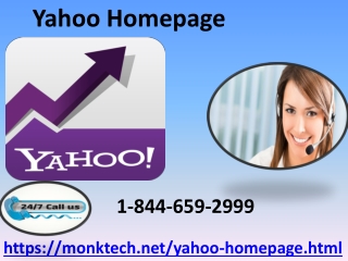 Browse through latest notifications via Yahoo Homepage 1-844-659-2999