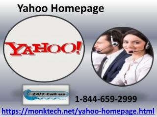 Yahoo Homepage 1-844-659-2999 keeps updating its features daily