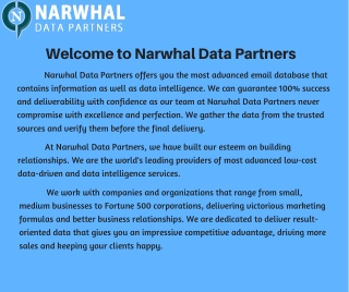 ERP Users Email List | Narwhal Data Partners
