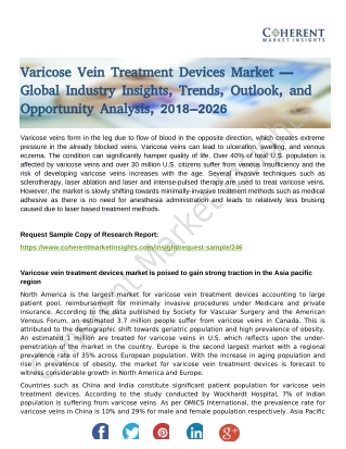 Varicose Vein Treatment Devices Market Overview, Cost Structure Analysis, Growth Opportunities and Forecast to 2026