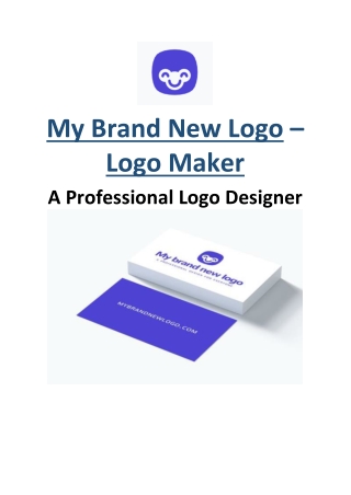 My Brand New Logo – Logo Maker